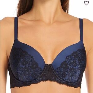 Maidenform Navy and Black Lace Bra